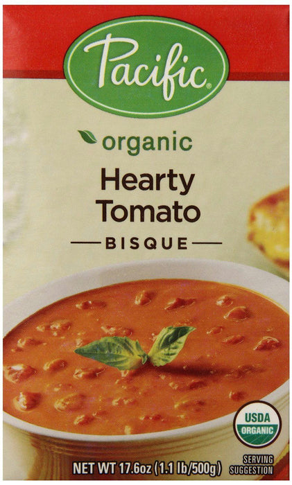 Pacific Foods: Organic Hearty Tomato Bisque, 17.6 Oz