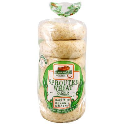 Alvarado Street Bakery: Organic Sprouted Wheat Original Bagel, 20 Oz