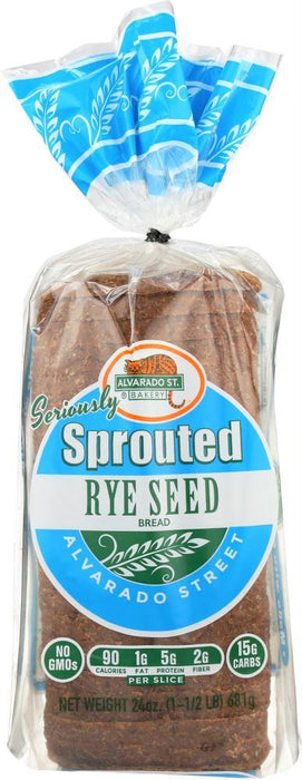 Alvarado Street Bakery: Bread Sprout Rye Seed, 24 Oz