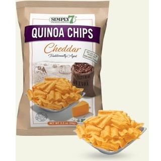 Simply 7: Quinoa Chips Cheddar, 3.5 Oz