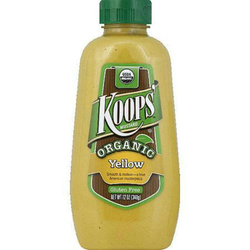 Koops': Organic Yellow Mustard, 12 Oz