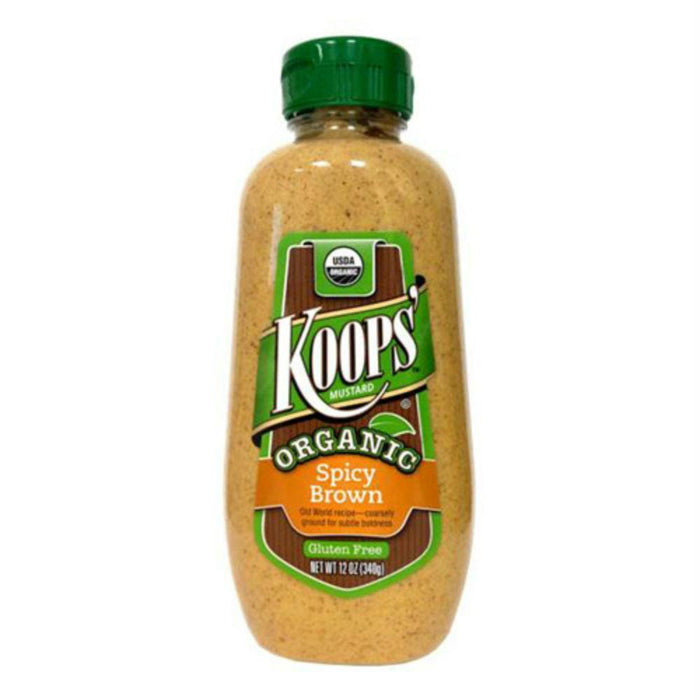 Koops: Organic Spicy Brown Mustard, 12 Oz