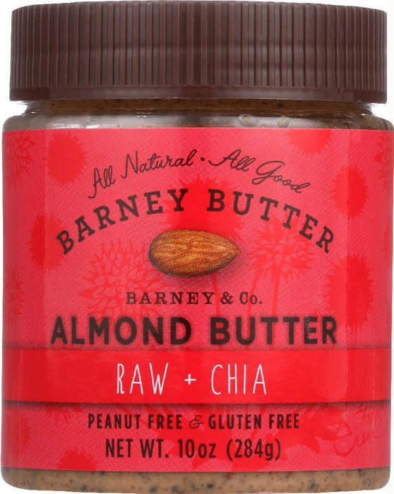 Barney Butter: Almond Butter Raw + Chia, 10 Oz