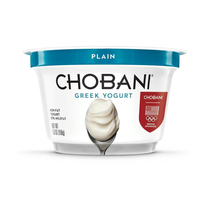 Chobani: Greek Yogurt Non-fat Plain, 5.3 Oz