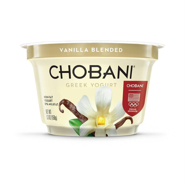 Chobani: Greek Yogurt Vanilla Blended Non-fat, 5.3 Oz