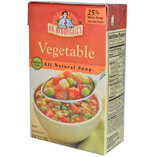 Dr. Mcdougall's: All Natural Soup Vegetable, 18 Oz