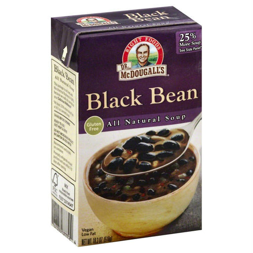 Dr. Mcdougall's: All Natural Soup Black Bean, 18.3 Oz