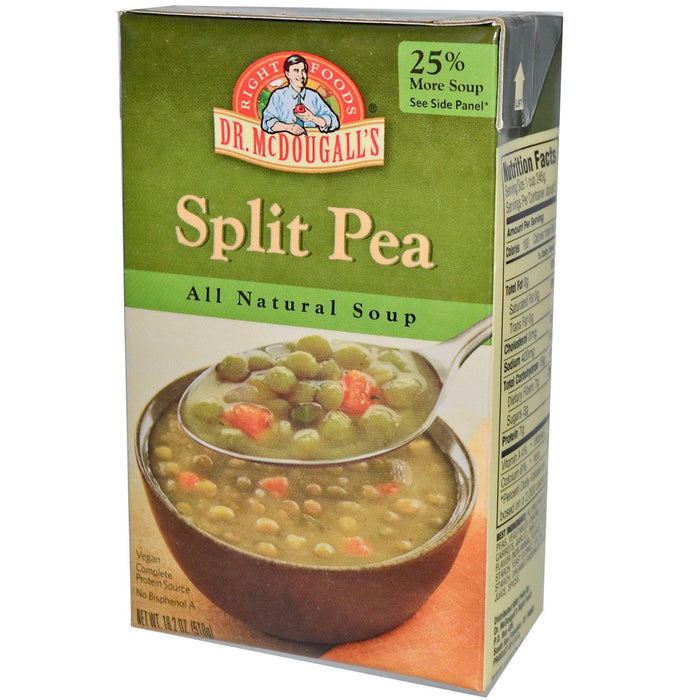 Dr. Mcdougall's: All Natural Soup Split Pea, 18.2 Oz