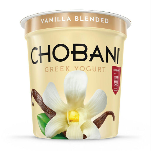 Chobani: Greek Yogurt Non-fat Vanilla Blended, 32 Oz