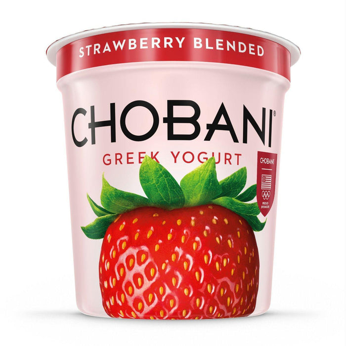 Chobani: Greek Yogurt Non-fat Strawberry Blended, 32 Oz