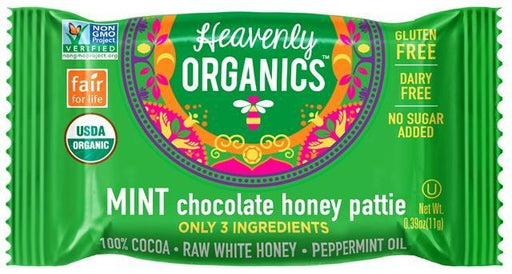 Heavenly Organics: Honey Pattie Chocolate Mint, 0.39 Oz