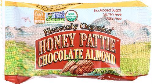 Heavenly Organics: Almond Honey Chocolate Pattie, Gluten & Dairy Free, 0.39 Oz