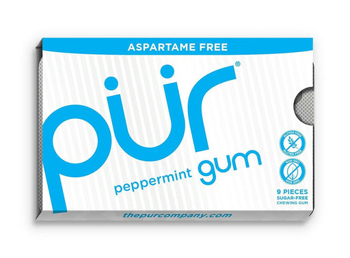 Pur Gum: Aspartame Free Gum Peppermint, 9 Pc