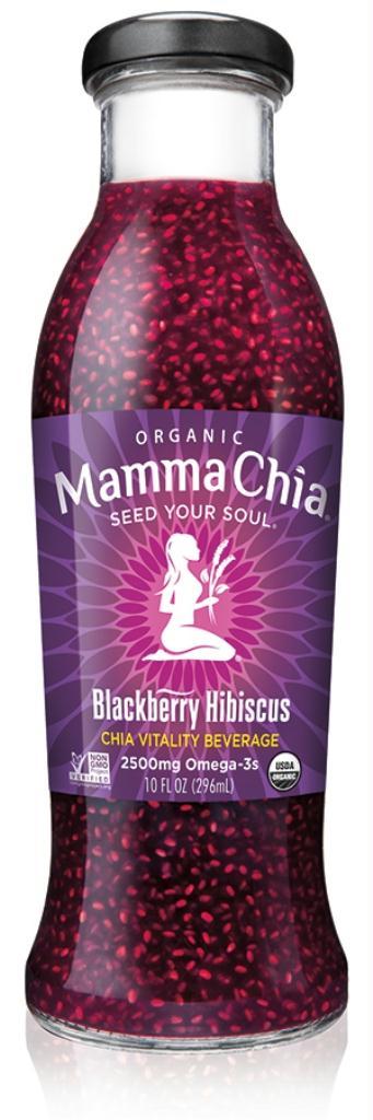 Mamma Chia: Organic Blackberry Hibiscus Vitality Beverage, 10 Oz