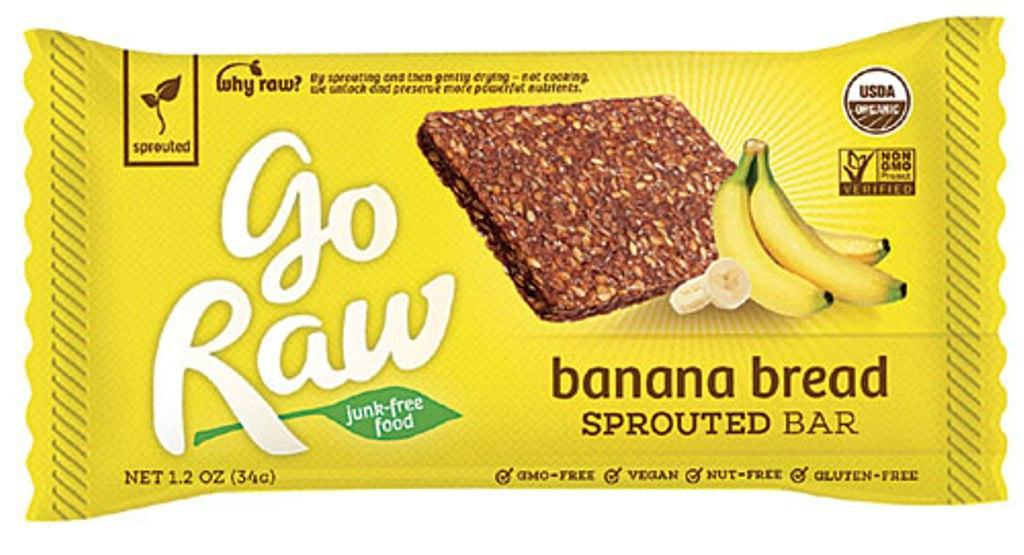 Go Raw: Organic Banana Bread Sprouted Bar, 1.2 Oz