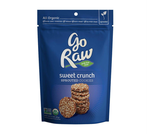 Go Raw:  Organic Sprouted Cookies Sweet Crunch, 3 Oz