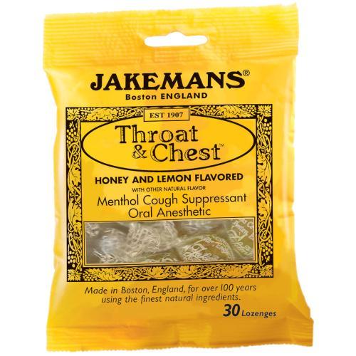 Jakemans: Lozenge Throat And Chest Honey And Lemon, 30 Pc