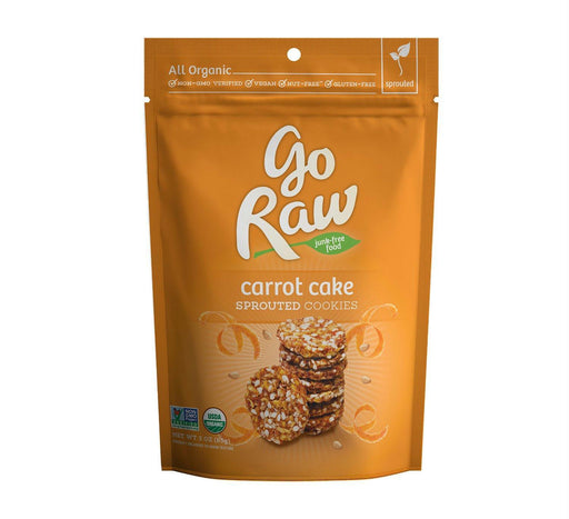 Go Raw: Organic Sprouted Cookies Carrot Cake, 3 Oz