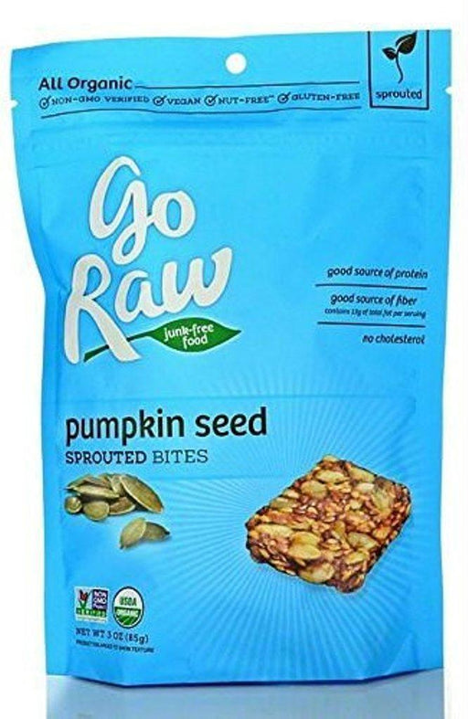 Go Raw: Organic Sprouted Bites Pumpkin Seed, 3 Oz