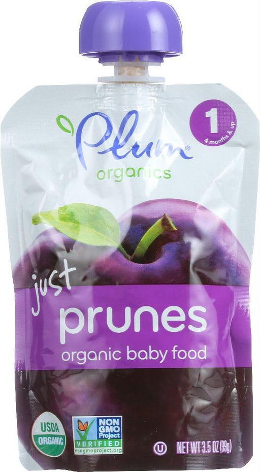 Plum Organics: Just Fruit Stage 1 Pouch Prunes, 3.5 Oz