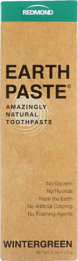 Redmond: Earthpaste Natural Toothpaste Wintergreen, 4 Oz