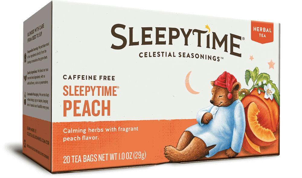 Celestial Seasonings: Herbal Tea Sleepytime Peach, 20 Tea Bags