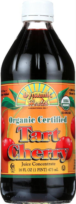 Dynamic Health: Organic Certified Tart Cherry Juice Concentrate, 16 Oz