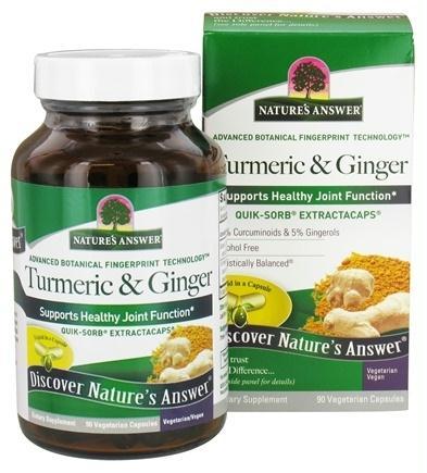 Natures Answer: Turmeric And Ginger, 90 Vc