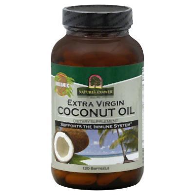 Natures Answer: Extra Virgin Coconut Oil Dietary Supplement Gluten Free, 120 Sg