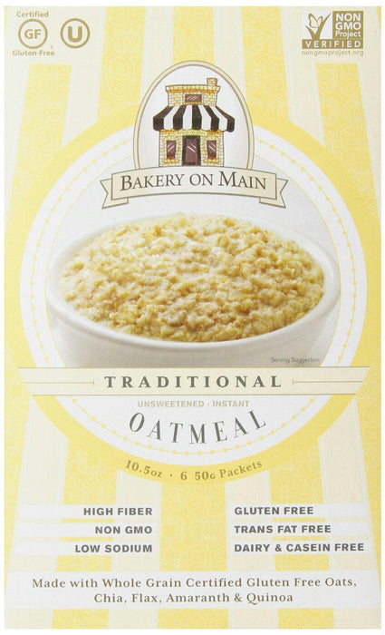 Bakery On Main: Instant Oatmeal Traditional Unsweetened, 10.5 Oz