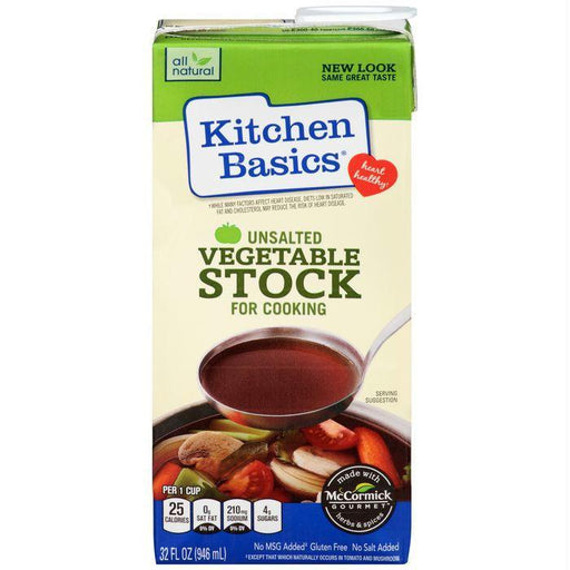 Kitchen Basics: Unsalted Vegetable Cooking Stock, 32 Oz