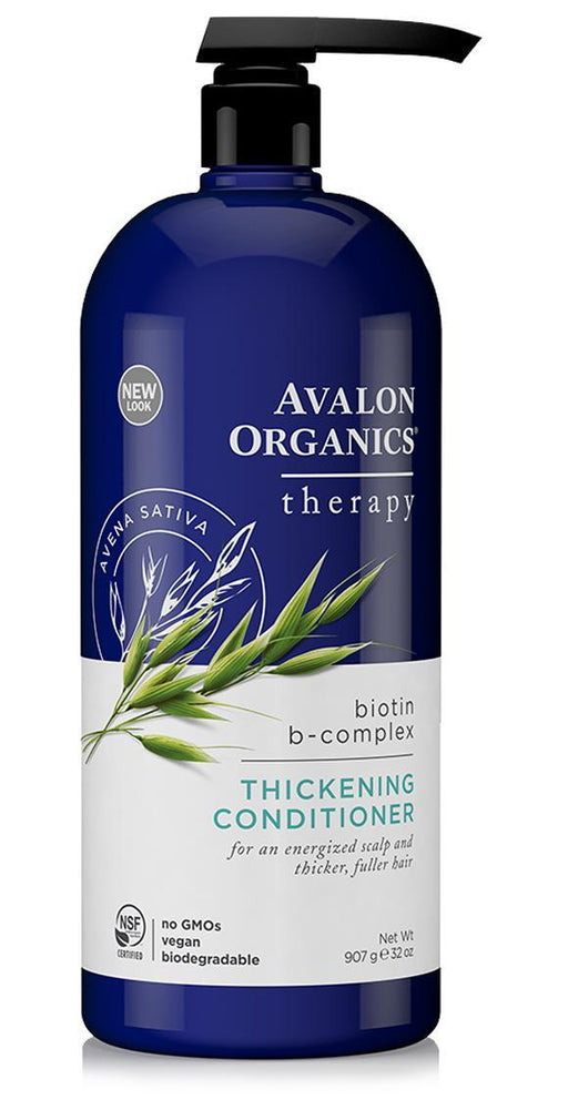 Avalon Organics: Thickening Conditioner Biotin B-complex Therapy, Paraben Free, 32 Oz