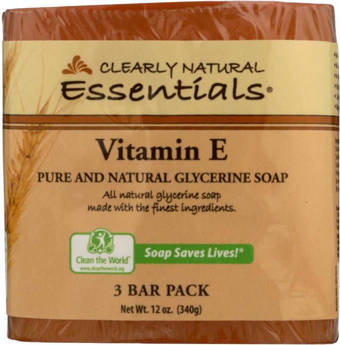 Clearly Natural: Vitamin E Bar Soap 3pk, 12 Oz