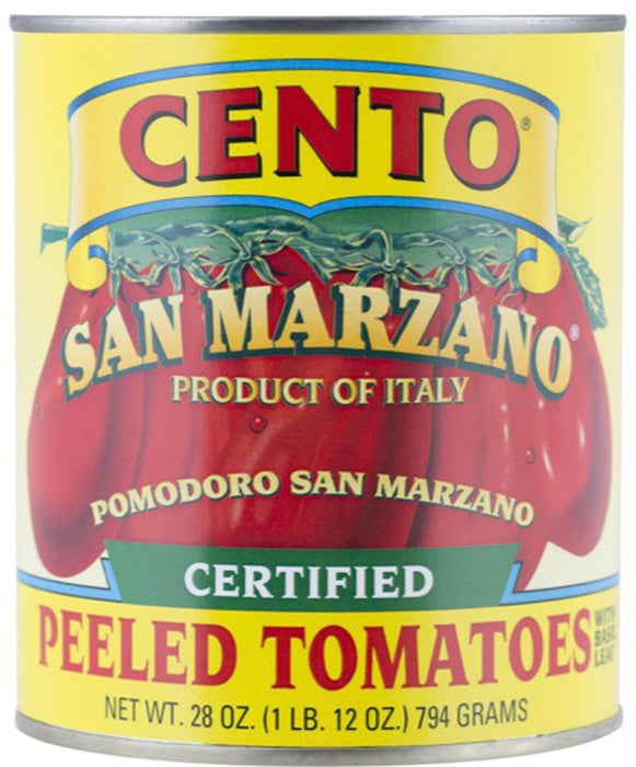 Cento: Certified Peeled Tomatoes With Basil Leaf, 28 Oz