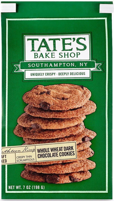 Tate's Bake Shop: Whole Wheat Dark Chocolate Cookies, 7 Oz