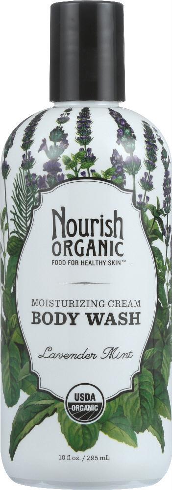 Nourish: Organic Body Wash Lavender Mint, 10 Oz