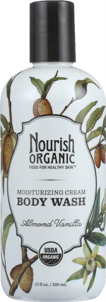 Nourish: Organic Body Wash Almond Vanilla, 10 Oz