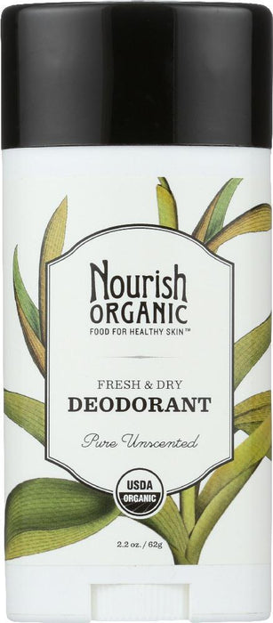 Nourish: Organic Fresh & Dry Deodorant Pure Unscented, 2.2 Oz