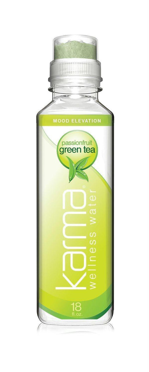 Karma: Wellness Water Passionfruit Green Tea, 18 Oz