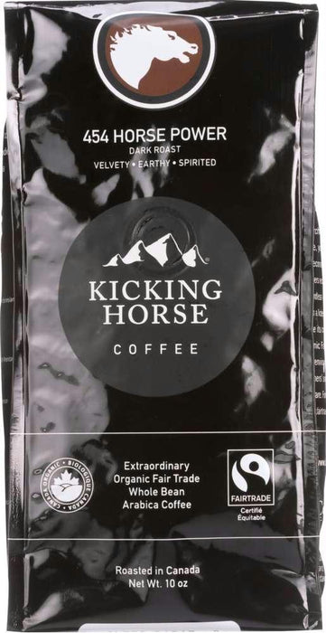 Kicking Horse Coffee: 454 Horse Power Dark Roast Whole Bean, 10 Oz