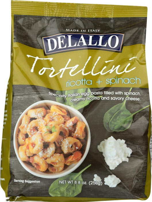 Delallo: Ricotta-spinach Tortellini Pasta 8.8 Oz.