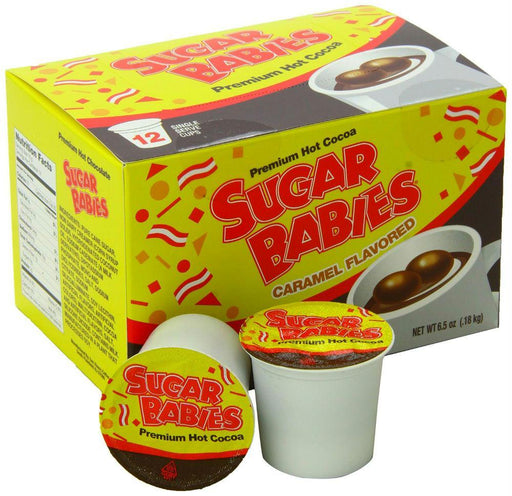 Tootsie Roll: Single Serve Hot Cocoa Sugar Babies Caramel Flavored,12 Count