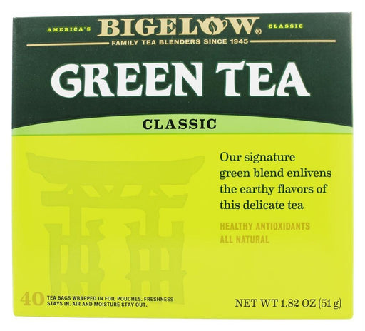 Bigelow: Green Tea Delicate Flavor Healthy Antioxidants 40 Tea Bags, 1.82 Oz