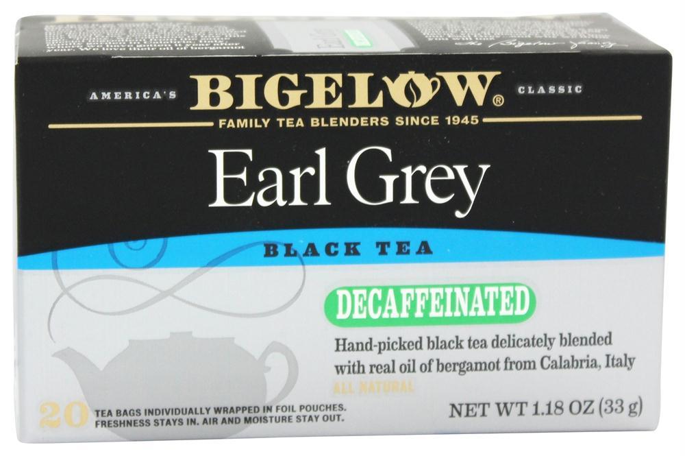 Bigelow Tea: Earl Grey Black Tea Decaffeinated, 20 Tea Bags