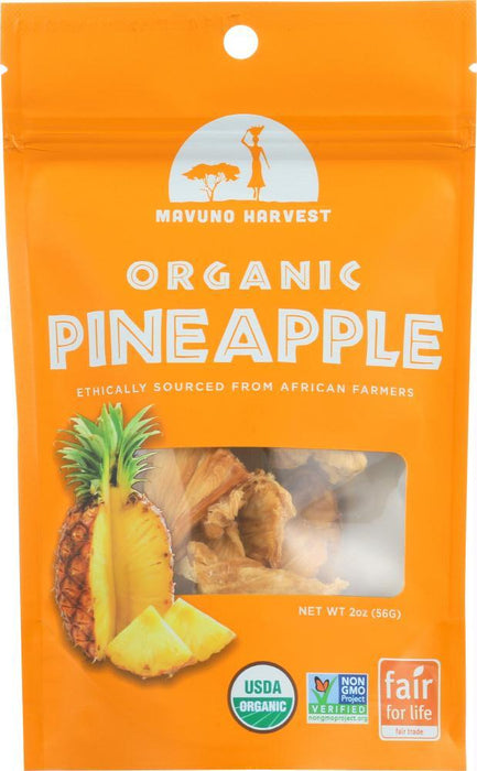 Mavuno Harvest: Dried Fruit Organic Pineapple, 2 Oz