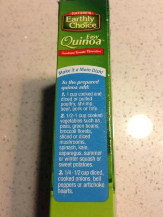 Nature's Earthly Choice: Easy Quinoa Sundried Tomato Florentine, 4.8 Oz