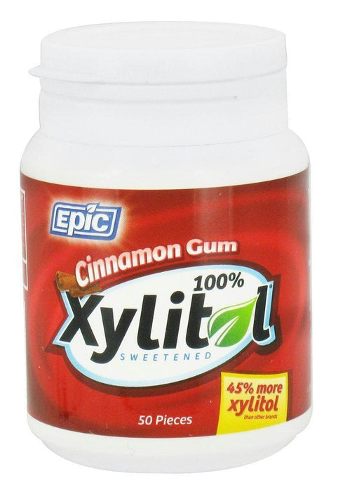 Epic Dental: Xylitol Gum Cinnamon, 50 Count