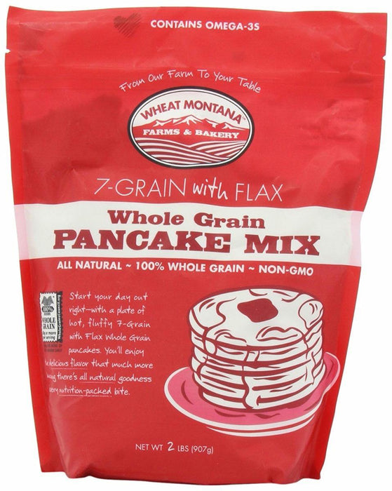 Wheat Montana: Pancake Mix Whole Grain 7-grain With Flax, 2 Lb