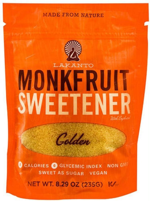 Lakanto: Golden Monkfruit Sweetener Sugar Substitute, 8.29 Oz