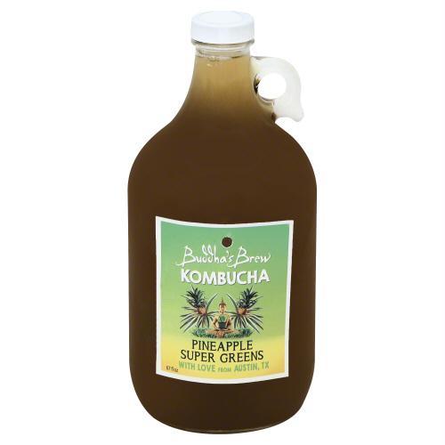 Buddhas Brew: Kombucha Pineapple Super Green, 67 Oz